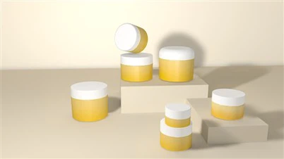 Dikke muur cosmetische pot